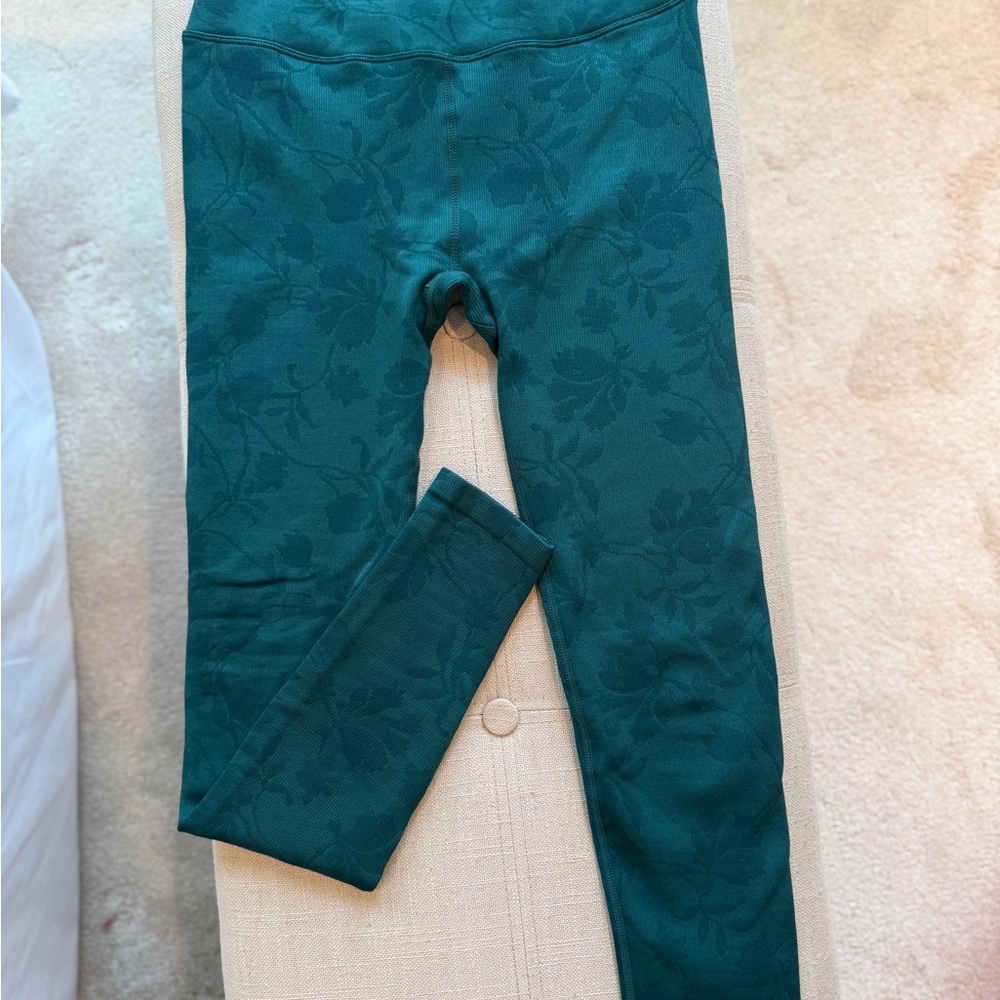 Spiritual Gangster Teal Floral Leggings
